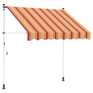 vidaXL Toldo Retr&aacute;til Manual Multicolor 100 x 115 x 300 cm