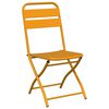 vidaXL Cadeira Dobrável de Jardim 2 pcs Mostarda 55 x 56.5 x 91cm Aço