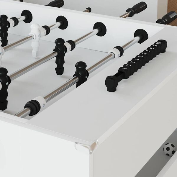 vidaXL Mesa de Futebol Branco 146,5 x 74 x 85 cm Madeira processada