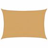 vidaXL Para-sol estilo vela retangular 160 g/m&sup2; 3,5x5 m PEAD areia