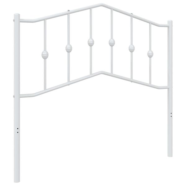 vidaXL Cabeceira de cama 100 cm metal branco