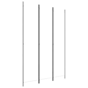 vidaXL Biombo com 3 pain&eacute;is 150x220 cm tecido branco