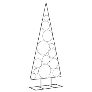 vidaXL &Aacute;rvore de Natal para decora&ccedil;&atilde;o 150 cm metal preto