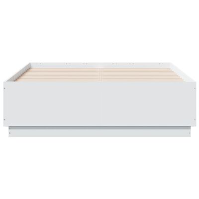 vidaXL Estrutura de cama 120x190 cm derivados de madeira branco