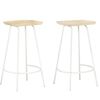 vidaXL Bancos de bar 2 pcs madeira de mangueira maci&ccedil;a