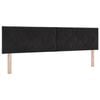 vidaXL Cabeceira Preto 180 cm Veludo