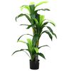 vidaXL &Aacute;rvore Dracaena artificial 36 folhas 120 cm verde