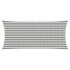 vidaXL Vela de Sombra Cinza Claro e Branco 2 x 5 m HDPE