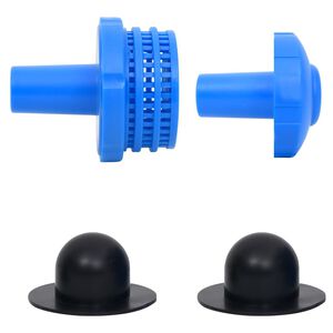 vidaXL Conjunto de ralos p/ piscinas acima do solo 30 mm