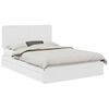 vidaXL Cama com Armazenamento Branco 140 x 190 cm Derivados de Madeira