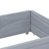 vidaXL Vaso/floreira de jardim 150x50 cm madeira pinho maci&ccedil;a cinzento