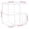 vidaXL Mesa de cabeceira madeira velha 50x30x51,5cm madeira trabalhada