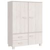 vidaXL Roupeiro HAMAR 99x45x137 cm pinho maci&ccedil;o branco