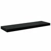vidaXL Prateleiras de parede suspensas 4 pcs 80x23,5x3,8cm MDF preto