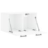 vidaXL Arm&aacute;rio parede 60x36,5x35 cm derivados madeira branco brilhante