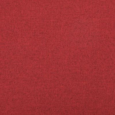 vidaXL Banco de arrumação dobrável linho falso vermelho tinto