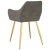 vidaXL Cadeiras de jantar 2 pcs veludo cinzento-escuro