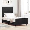 vidaXL Cama Box com cabeceira Preto 90 x 190 cm Veludo
