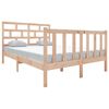 vidaXL Estrutura de cama 140x190 cm pinho maci&ccedil;o