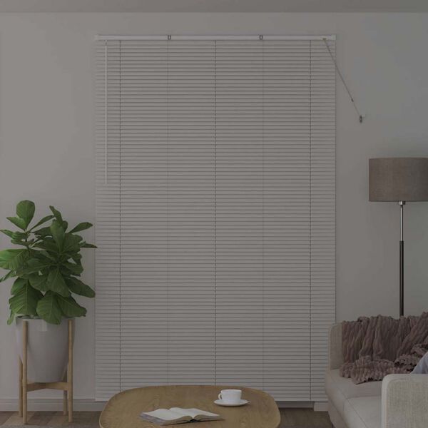 vidaXL Persianas venecianas Manual Branco 220 x 140 cm Alum&iacute;nio