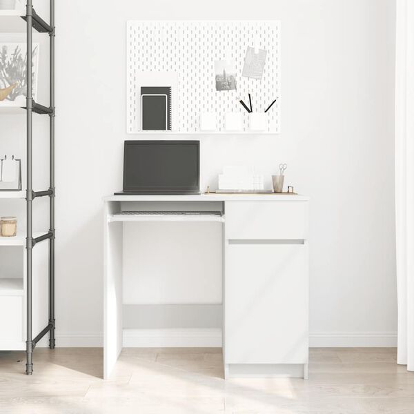 vidaXL Secret&aacute;ria 86x49x76 cm derivados de madeira branco