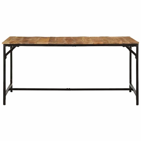 vidaXL Mesa de jantar 160x80x75 cm madeira de mangueira maci&ccedil;a &aacute;spera