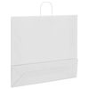 vidaXL Sacos de papel 50 unid com al&ccedil;as branco 54x15x49 cm
