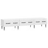 vidaXL Gabinete para TV com gaveta Branco Brilhante 147 x 34,5 x 30 cm
