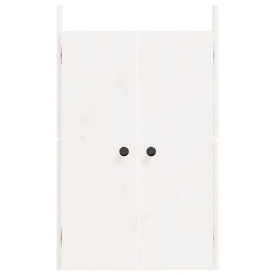 vidaXL Portas de cozinha para exterior 50x9x82 cm pinho maciço branco