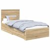 vidaXL Estrutura da Cama com gaveta Carvalho Sonoma 90 x 200 cm