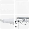 vidaXL Toldo Retr&aacute;til Branco 300 x 250 cm Poli&eacute;ster e Metal