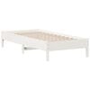 vidaXL Cama sem colch&atilde;o 75x190 cm madeira de pinho maci&ccedil;a branco
