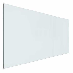 vidaXL Placa de Vidro para Lareira Transparente 100 x 50 cm Vidro