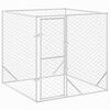 vidaXL Canil de exterior 2x2x2 m aço galvanizado prateado