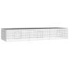 vidaXL Coelheira de 3 pain&eacute;is 325x109x55 cm ferro galvanizado