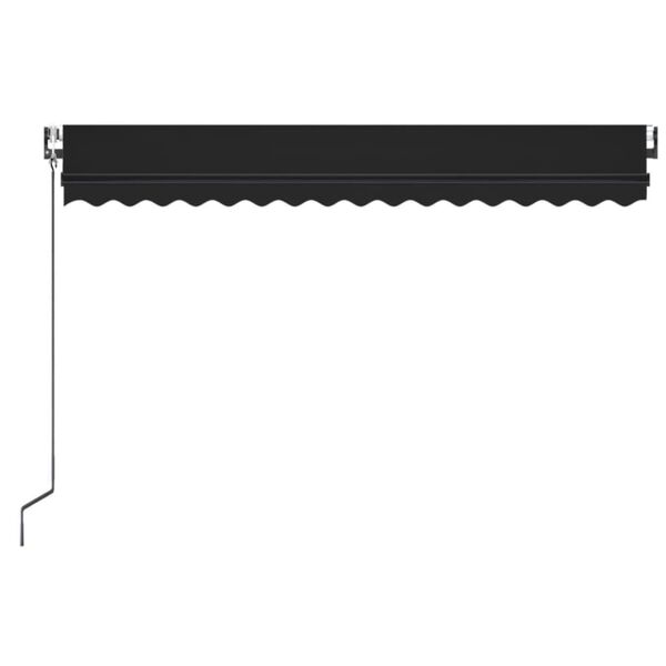 vidaXL Toldo retr&aacute;til autom&aacute;tico 400x350 cm antracite