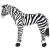 vidaXL Brinquedo de montar zebra peluche preto e branco XXL