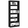 vidaXL Gabinete de Livros Carvalho Preto 80 x 30 x 198 cm