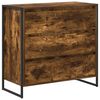 vidaXL Buffet Carvalho Fumado 79 x 36 x 75.5 cm Derivados de Madeira