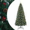 vidaXL &Aacute;rvore de Natal artificial articulada com bolas 500 cm 900 LED