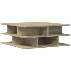 vidaXL Mesa de centro 70x70x29 cm contraplacado carvalho sonoma