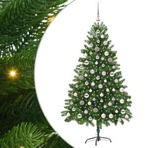 vidaXL &Aacute;rvore de Natal com 300 LEDs com suporte Verde 180 cm PE