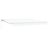 vidaXL Toldo Retr&aacute;til Manual Branco 5 x 3 m