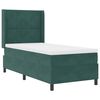 vidaXL Cama Box com cabeceira Verde Escuro 90 x 200 cm Veludo