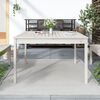 vidaXL Mesa de jardim 121x82,5x76 cm madeira de pinho maci&ccedil;a branco