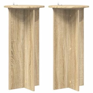 vidaXL Suporte para Plantas 2 pcs Carvalho Sonoma 40 x 40 x 80 cm