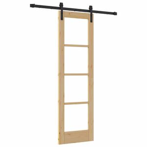 vidaXL Porta Deslizante ORKDAL Natural 61 x 198,5 cm
