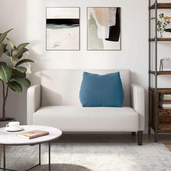 vidaXL Travesseiro para Costas Azul 60 x 20 x 50 cm