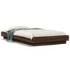 vidaXL Estrutura de cama 75x190 cm derivados madeira carvalho castanho