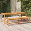 vidaXL Mesa de jantar para jardim 200x90x74cm madeira de ac&aacute;cia maci&ccedil;a